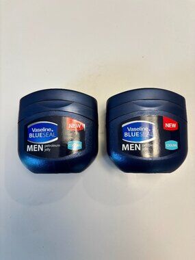 2 PACK Vaseline Blue Seal Men Cooling Petroleum Jelly 100ML